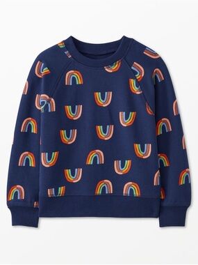Hanna Andersson Rainbow French Terry Sweatshirt 6/7